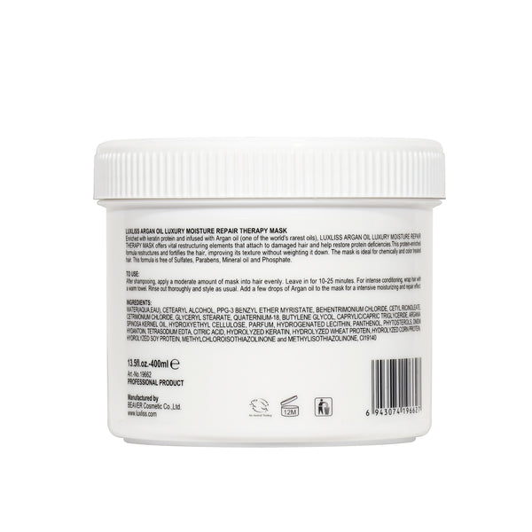 Luxliss Professional | Argan Oil Moistuire Repair Mask 400ml