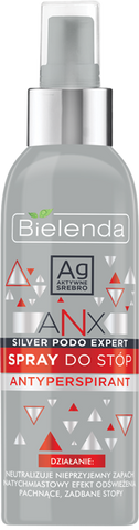 Bielenda Professional | ANX Podo Expert foot spray antiperspirant 150ml.