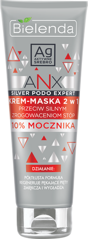 Bielenda Professional | ANX Podo Expert cream mask 2 in 1 against strong calloused spots on the foot 100ml.